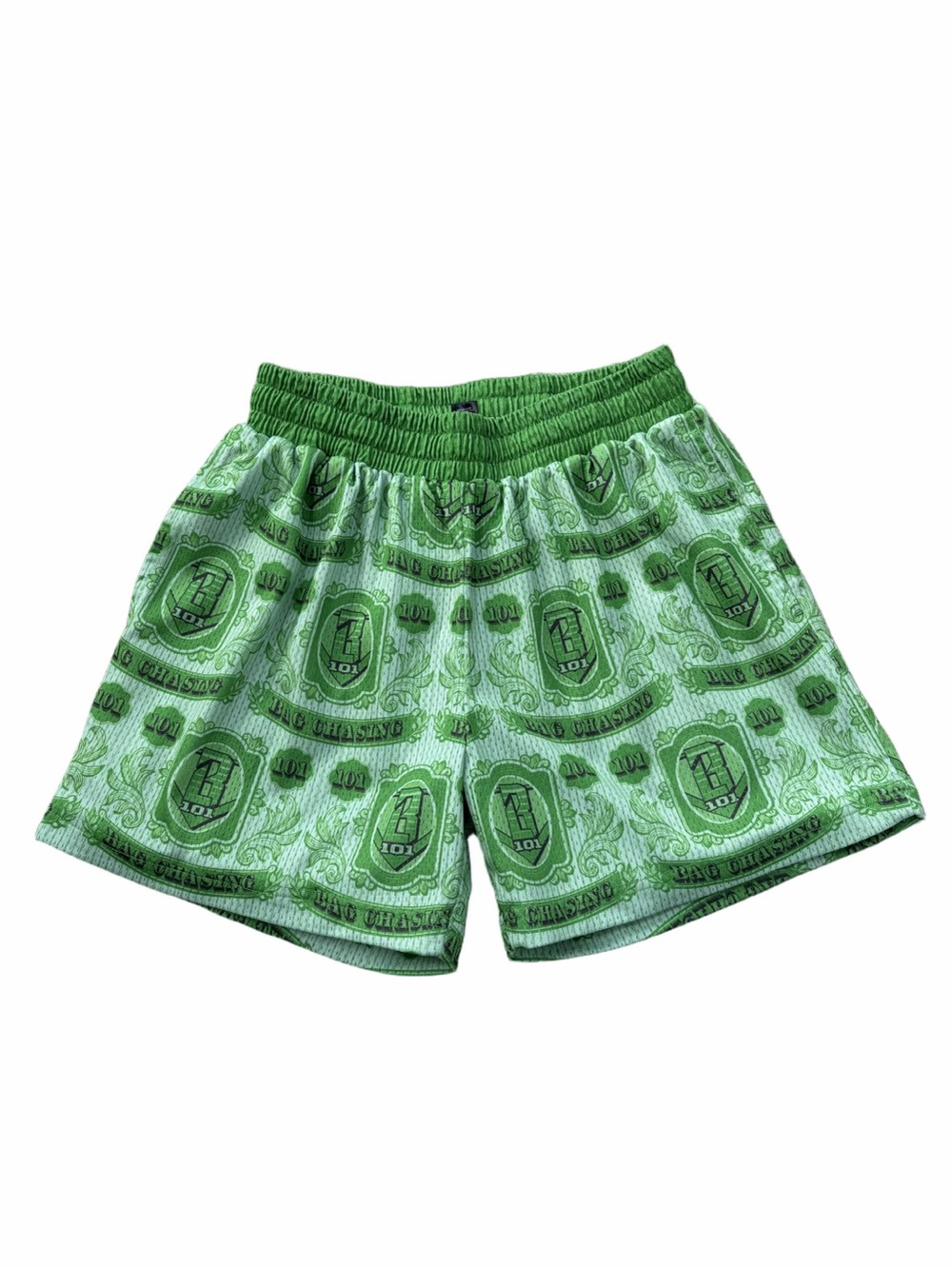 Baseball Lifestyle 101 Adult Size Small Bag Chaser Money Mesh Athletic Shorts